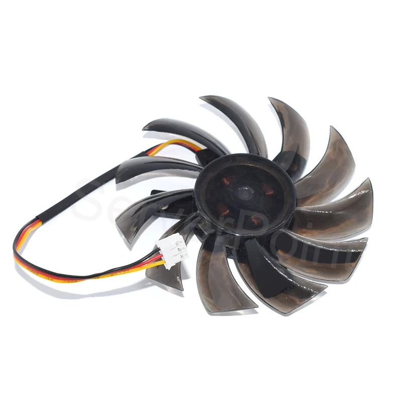 Ventilador de refrigeración de 3 cables para tarjeta gráfica T127010BU DC12V 0.45A 7,5 cm