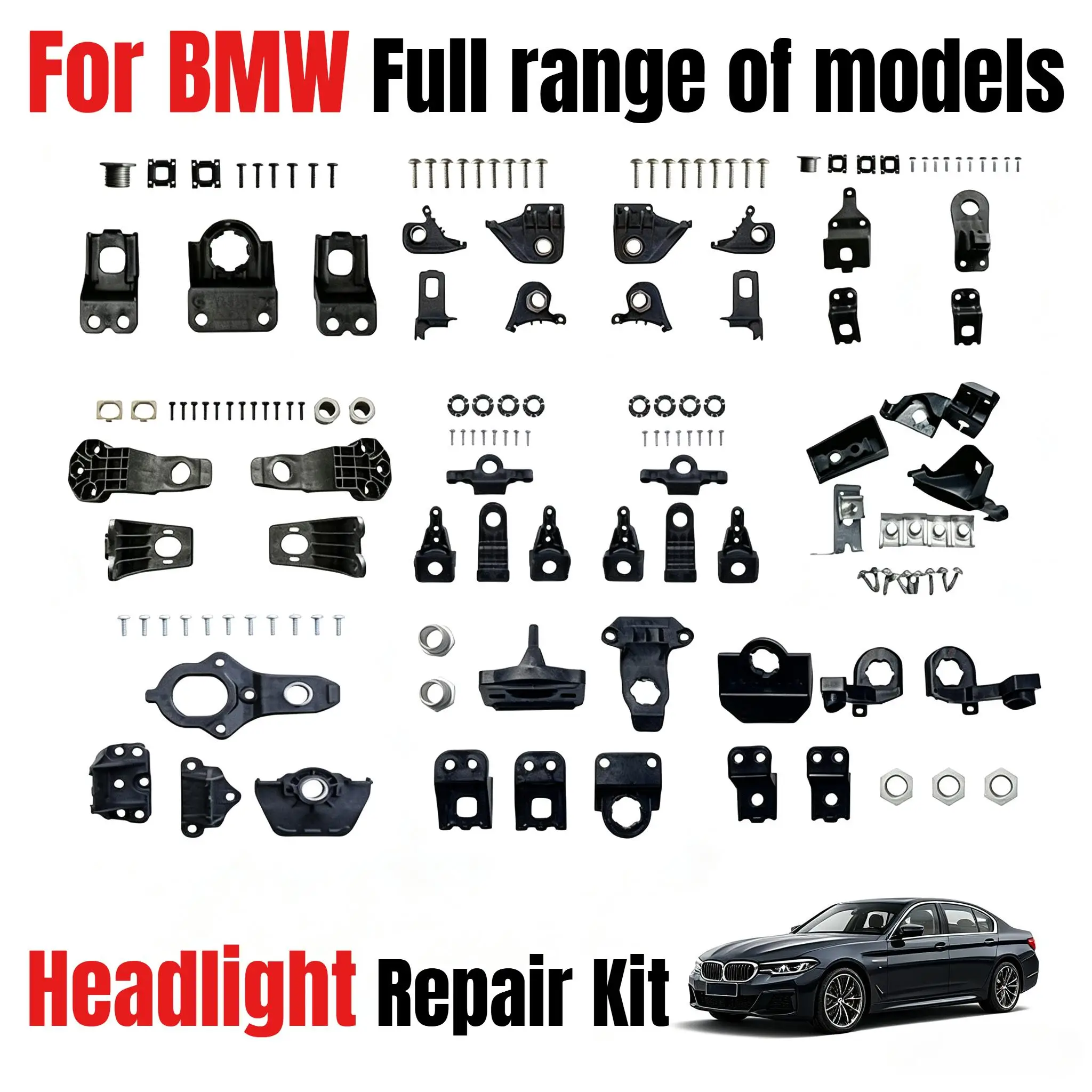 1 Set For BMW Full range of models Brand New Headlight Repair Kit Headlight Bracket Claw  Headlight Repair Parts 63117205837