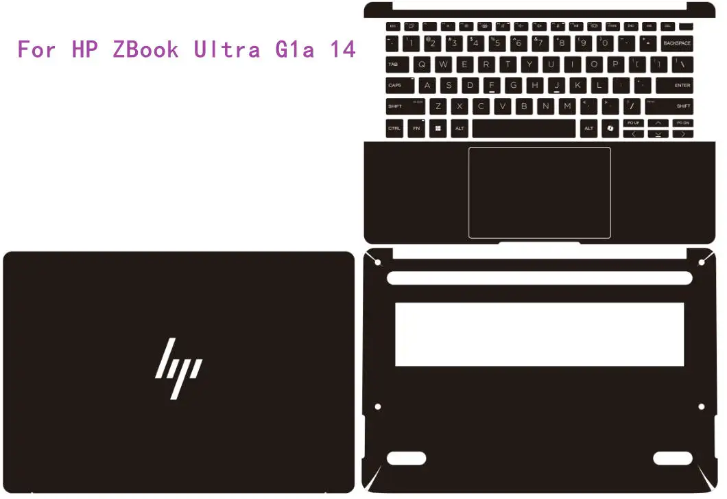 PRE-CUT Anti-scratch Vinyl Skin Stickers For HP ZBook Ultra G1a 14 inch 2025 Laptop Decal Cover  Protector