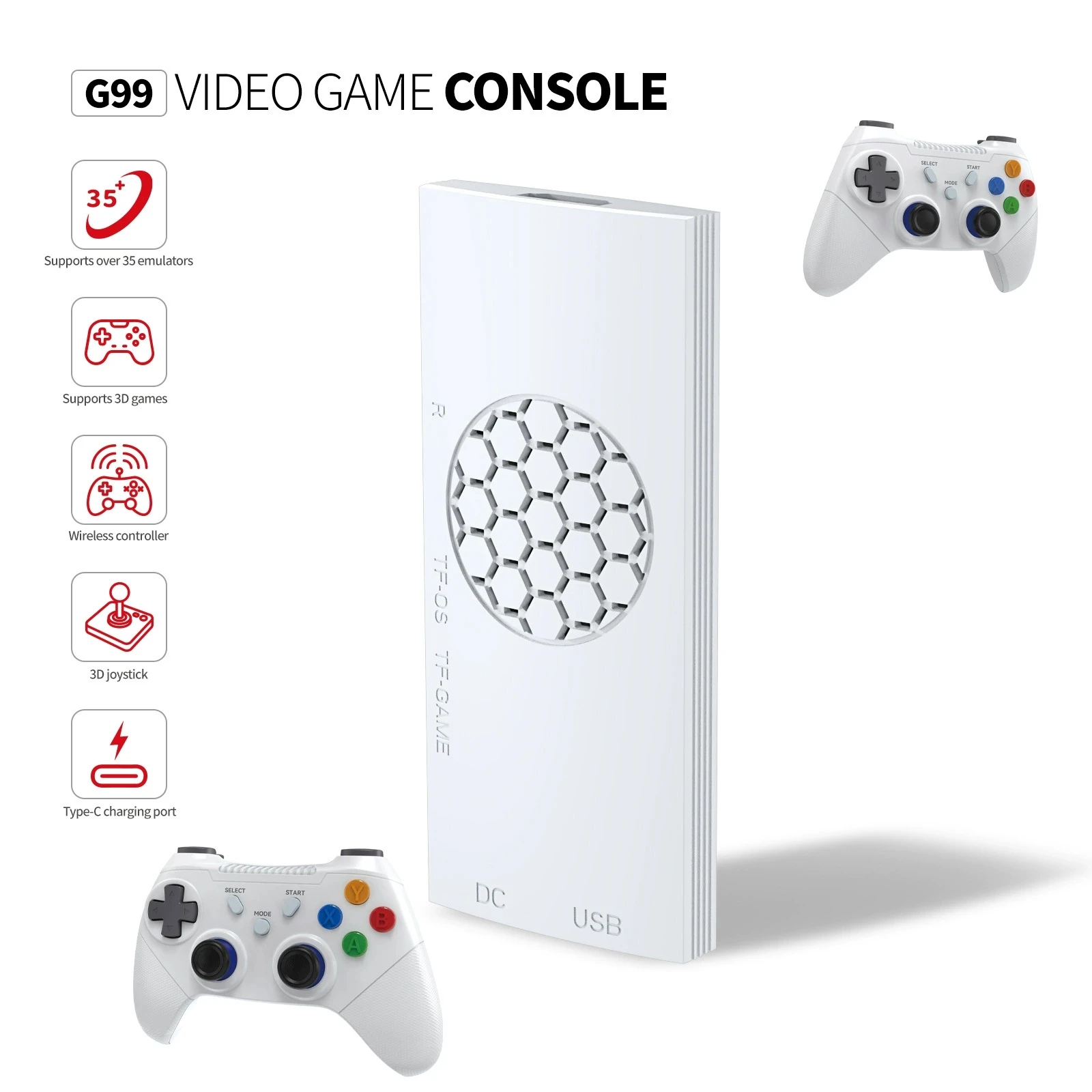 G99 Video Game Console Gaming Console Retro Game Stick 4K Gaming Device Gamestick Gamepad Game Tv Stick Videogame Gaming Stick
