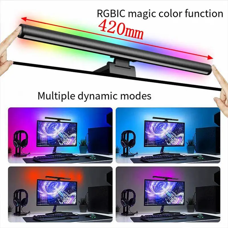 FY-GD003 LED Screen Light Bar Computer Display Hanging Lamp Game Bar RGB Dimmable Color Temperature Touch Control Monitor Lights
