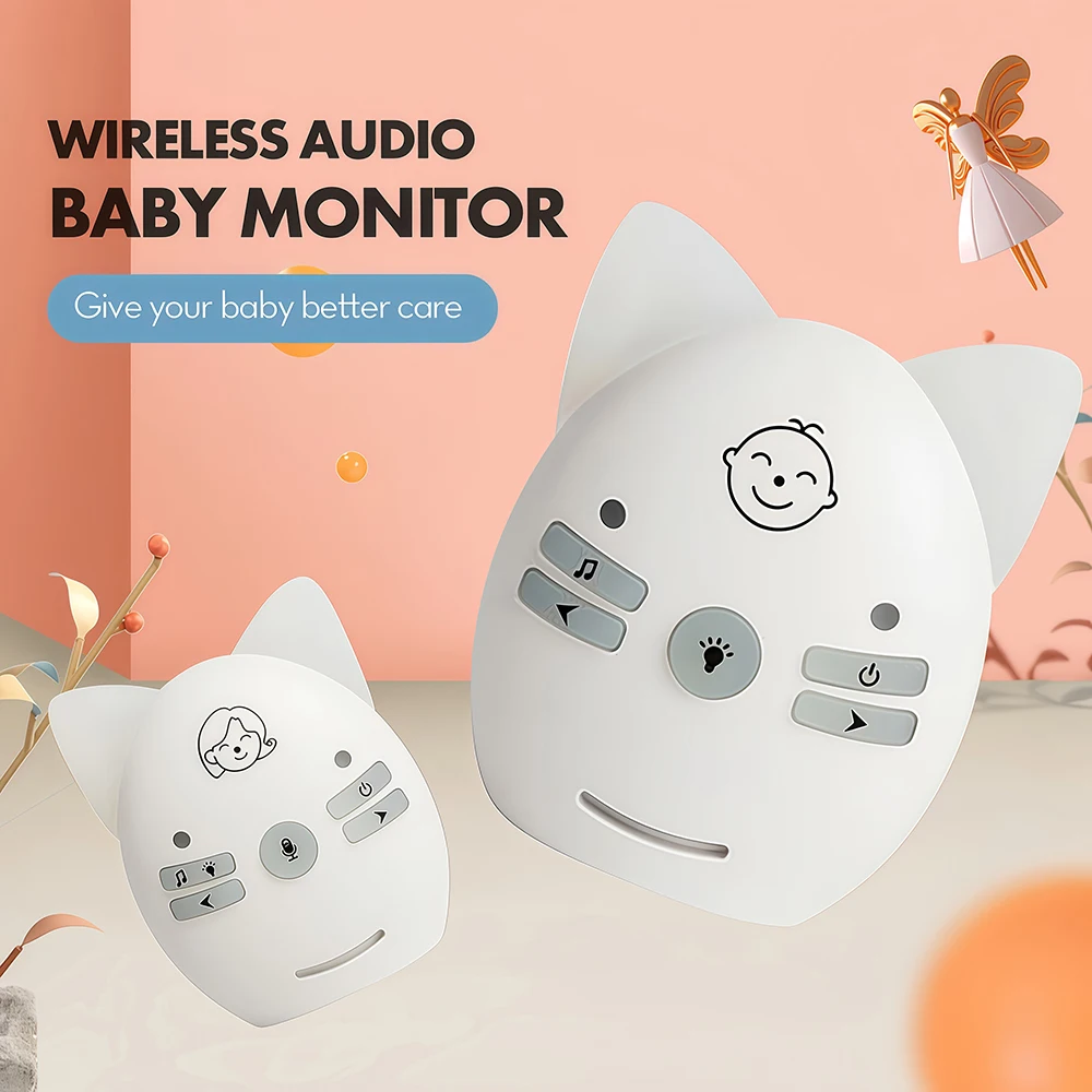 Baby Monitor 2.4GHz Digital Wireless Transmission Walkie-talkie Two Way Audio Nanny Babysister Monitor Safety Crying Alarm