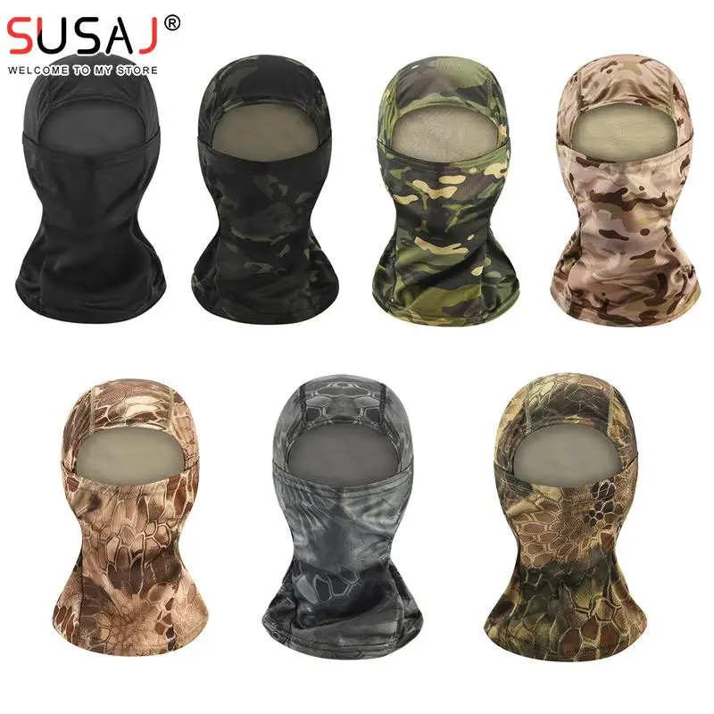 Tactical Camouflage Balaclava Full Face Mask Wargame CP Hat Hunting Bicycle Cycling Multicam Bandana Neck Gaiter