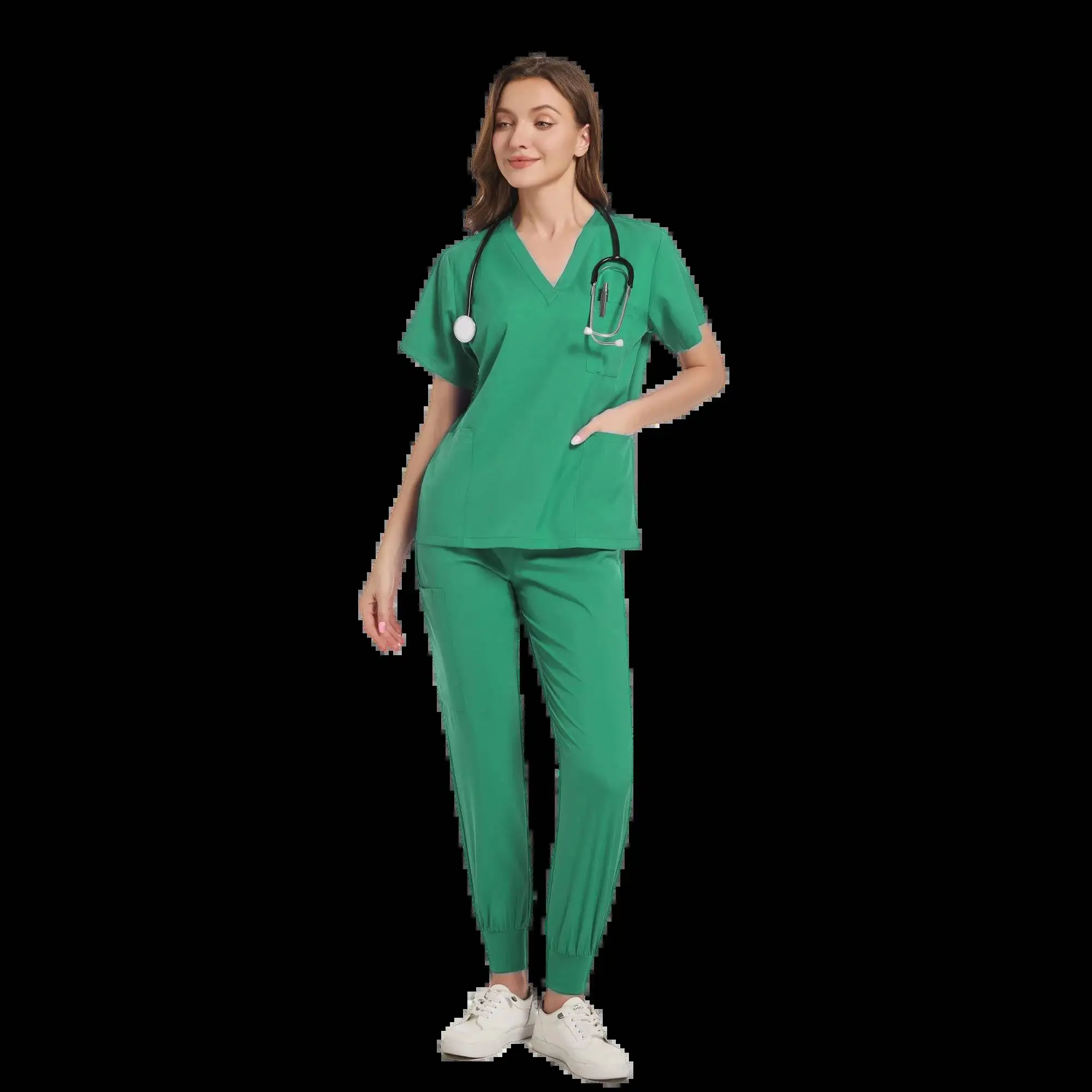 女性用手術看護スクラブセット 病院ユニフォーム 医療工場卸売ユニフォーム 女性用カスタムスクラブ