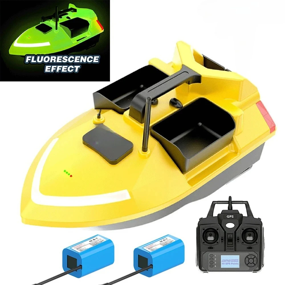 Auto Return & Route Correction  24000mAh Battery, 500M Control, 2kg Load, Fish Finder,