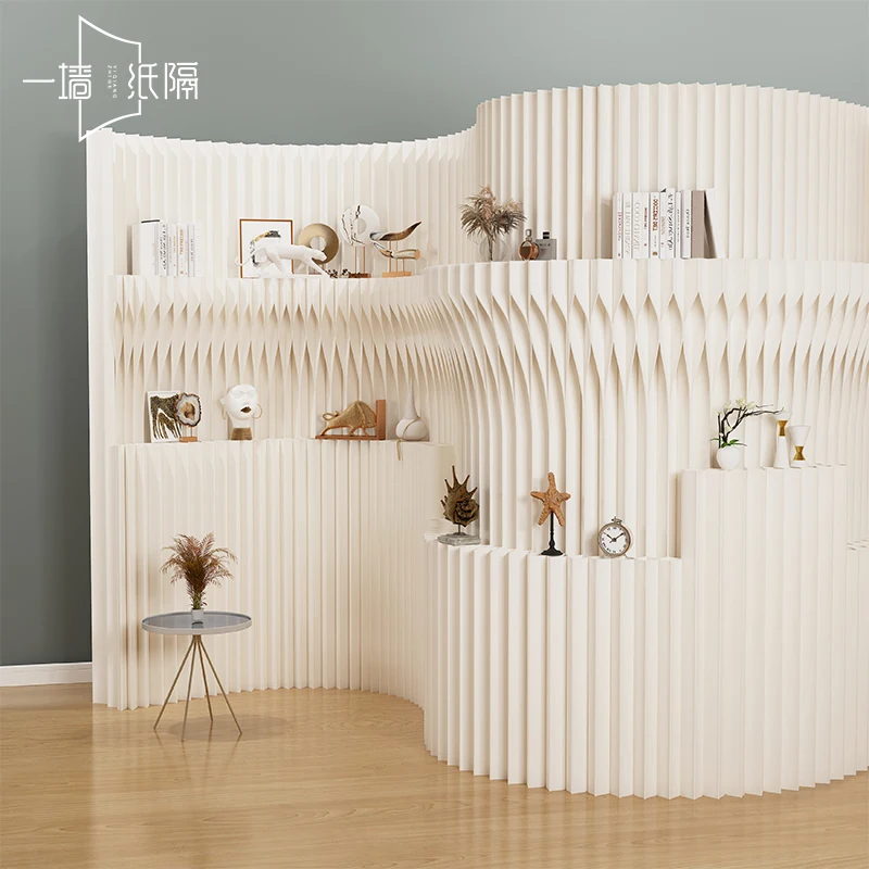 No punching partition Office entrance Screen partition Beauty salon storage Background wall Room partition Paper wall False wall