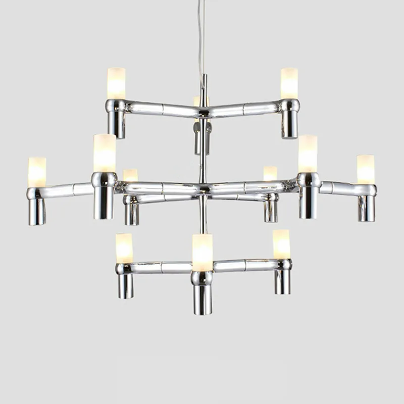 Modern Luxury Foyer G9 Led Chandelier Lustre Metal Pendant  Lighting Stairs Hanging Lamp Deco  Indoor Light Fixture