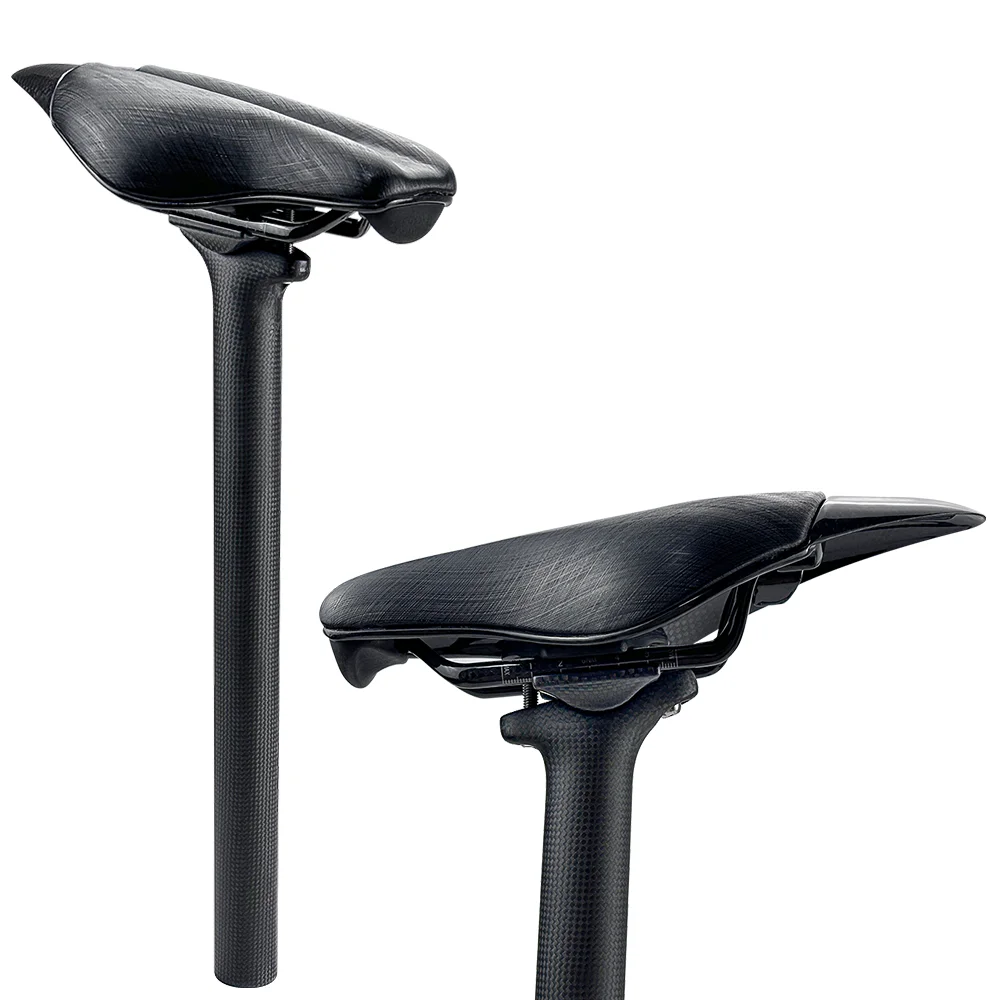 Titanium Screws  Climb Slope Lightweight Seat Tube BALUGOE Carbon Fiber Road Dead Flying Bicycle Seat Tube Straight Seat Pole