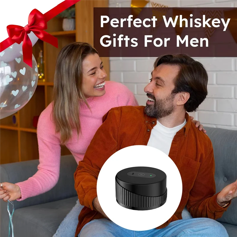 مجموعة مدخن الويسكي الكهربائية القابلة لإعادة الشحن A59E مع ولاعة مدمجة تتضمن 6 رقائق خشبية مثالية للكوكتيلات والهدايا