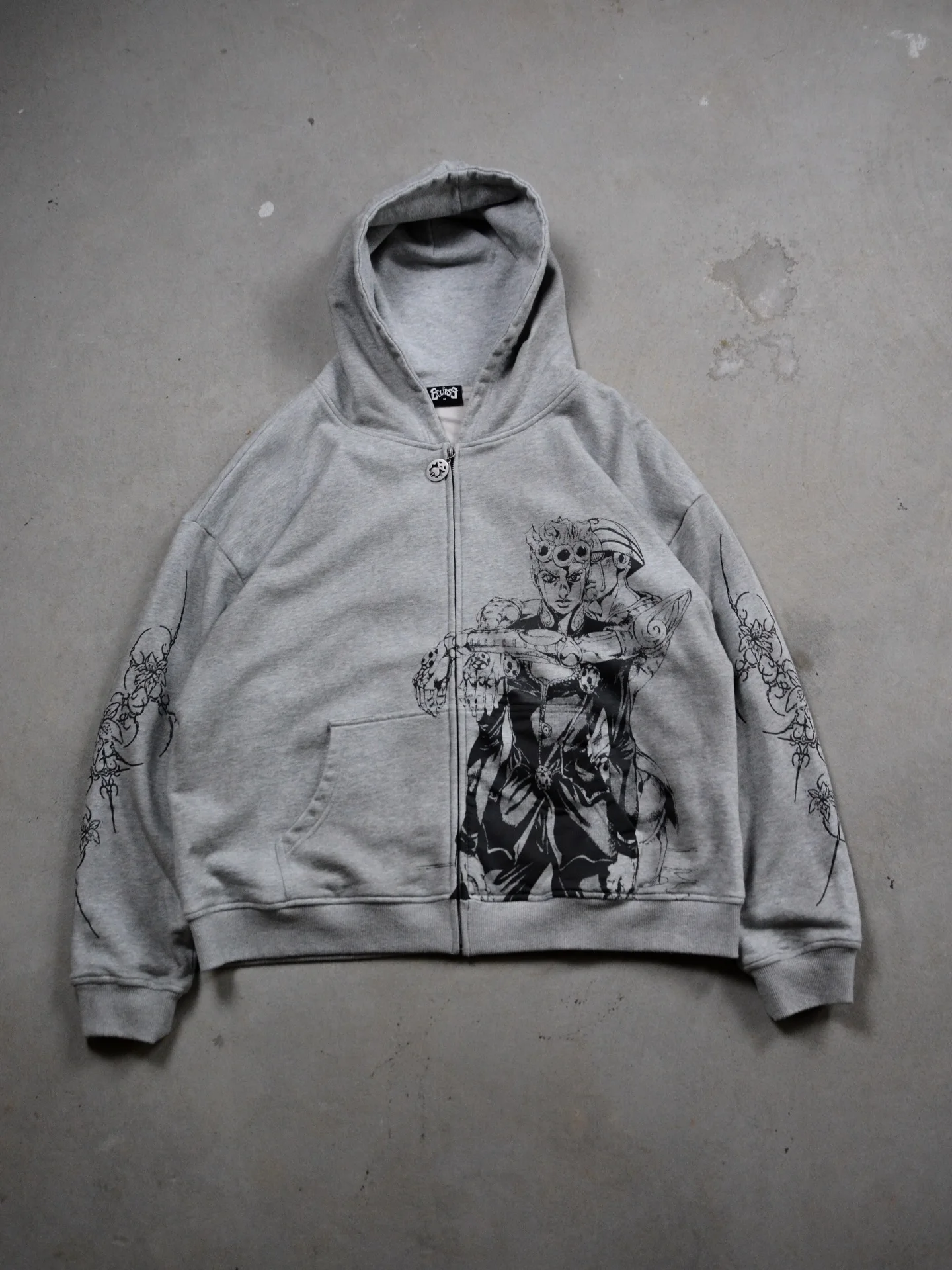 Jojo Bizarre Adventure Silver Chariot Zip Up Hoodies Women Y2k 
