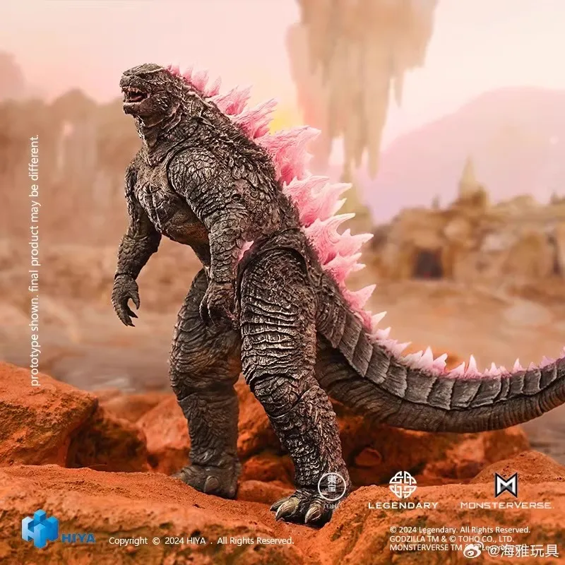 Disponibile Action Figure Hiya da 18 cm Serie base squisita Kong Il nuovo Impero Godzilla Evolved Ver Garage Kit