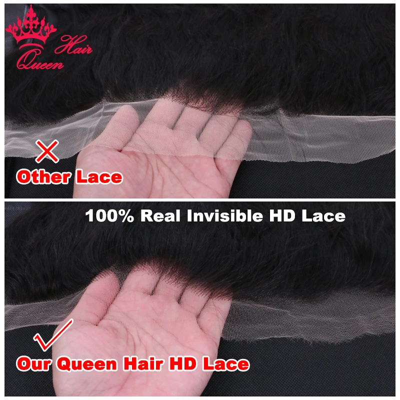 Queen Hair Real HD Invisible 13x6 13x4 6x6 5x5 4x4 Undetectable Lace Closure Frontal Brazilian Virgin Body Wave Raw Human Hair