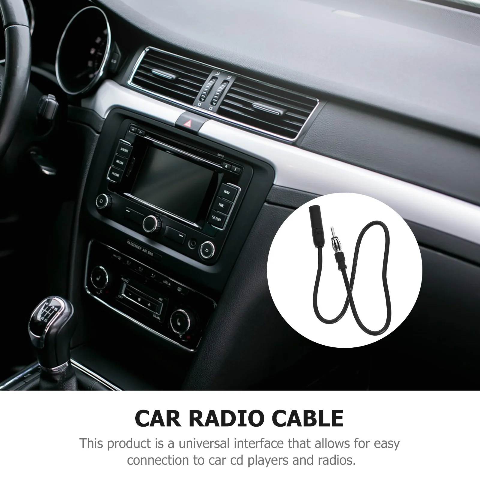 

Car Cd Player Am Fm Universal Interface Extension Conversion Cable Long Length for Multiple Vehicle Models Stereo Connection
