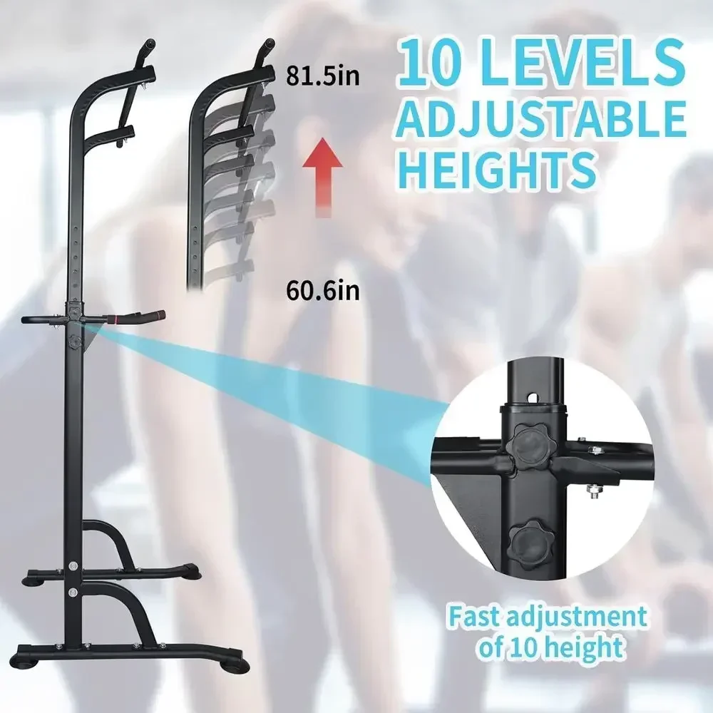 Versatile Adjustable Height Dip Station for Home Gym - Full Body Strength Training Equipment