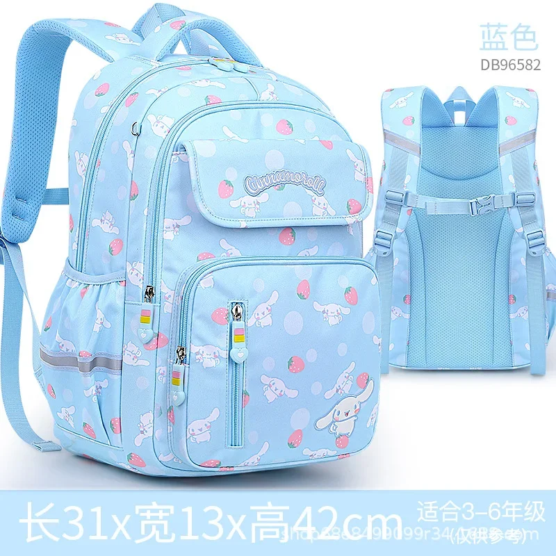 Sanrio Hello Kitty schattige en lieve studentenschooltas Kuromi cartoonprint eenvoudige en frisse rugzak met grote capaciteit