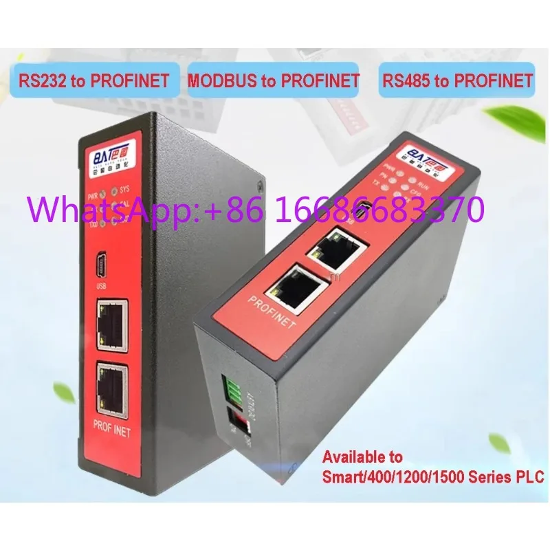 Modbus to PROFINET gateway protocol conversion processor interface RS485/232 communication module converter
