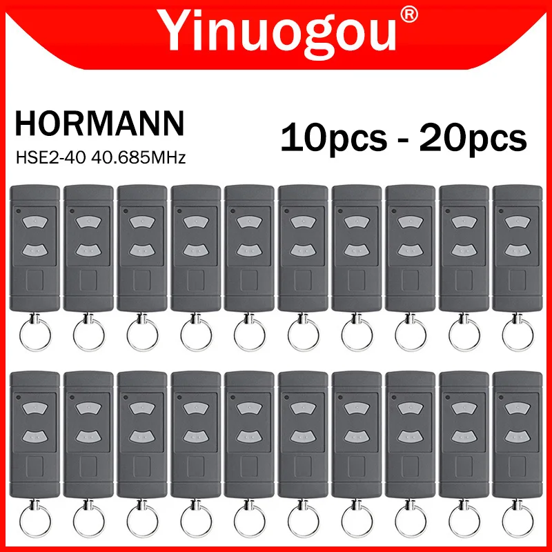 

Clone For HORMANN 40.685MHz HSE2 HSE4 HSM2 ​HSM4 HS2 HS4 Garage Door Remote Control Duplicator 40MHz Fixed Code Transmitter