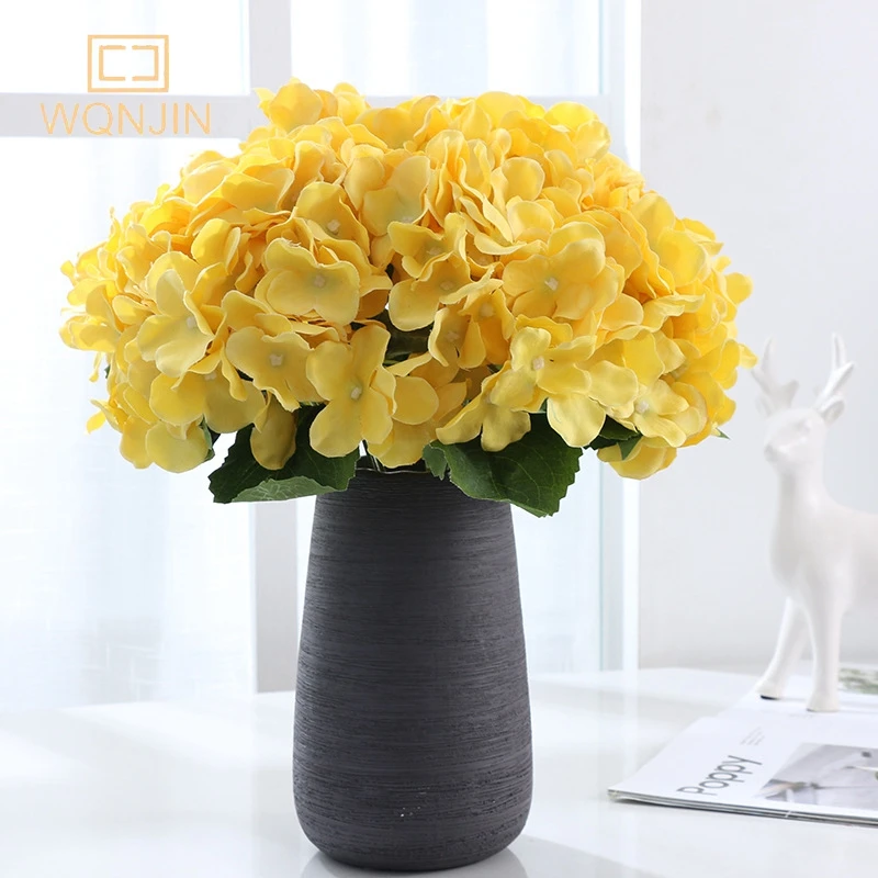 1 Strauß künstliche große Hortensie Blume nach Hause Hochzeits feier Geburtstag Neujahr Valentinstag Blumen dekor künstliche Blume – Detail 5