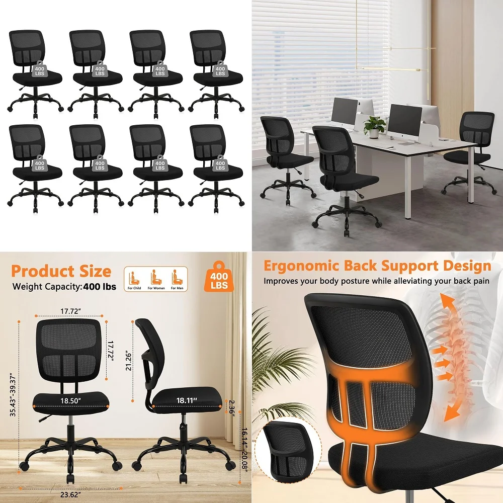 

Pack Stackable amp Foldable Conference Room Chairs with Lumbar Support, Armrest Ergonomic Mesh Bouncing Back for Office Meeting