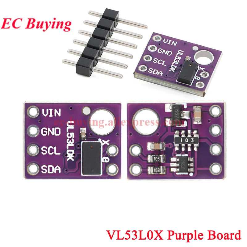 10 szt./1 szt. VL53L0X V2 Czujnik odległości laserowej Time-of-Flight (ToF) Breakout 940nm GY-VL53L0XV2 Moduł odległości laserowej I2C IIC GY-530 — zdjęcie produktu 2