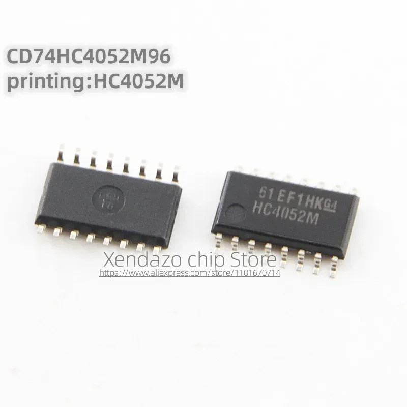 10pcs/lot CD74HC4052M96 CD74HC4052M 74HC4052M Silk screen printing HC4052M SOP-16 package Multiplexing switch chip