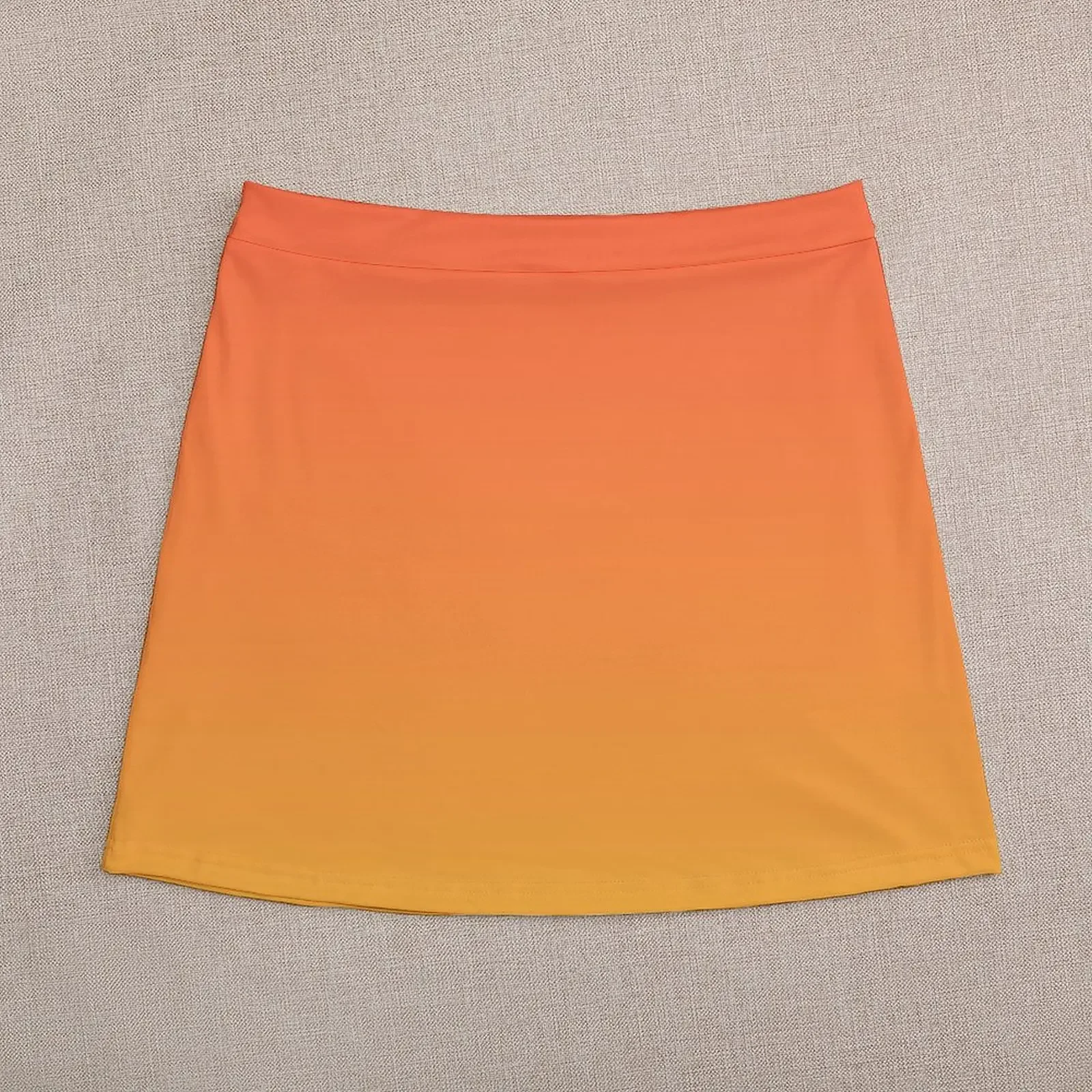 modern trendy abstract Yellow Orange Ombre Mini Skirt korean style clothes women 2025 Women's summer skirt Mini Skirt