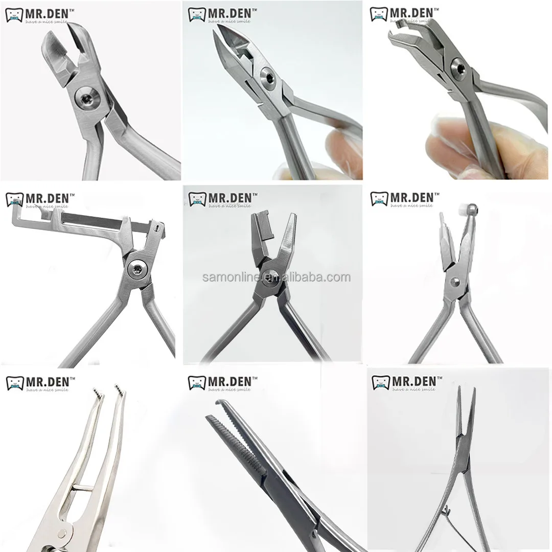 مصنع التخصيص عالية الجودة الأسنان الجراحية الفولاذ المقاوم للصدأ ضمد تشكيل ذو طيات الانحناء ذو طيات لأدوات تقويم الأسنان #5