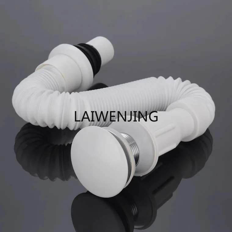 

Wash basin ceramic cover down pipe universal flap integrated drain pipe basin accessories deodorant