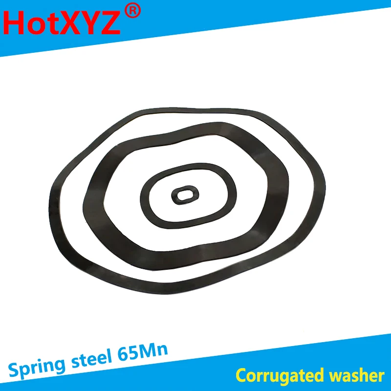 Spring steel 65Mn wave crest washer wave gasket wave shaped spring washer m40-m118 5PCS