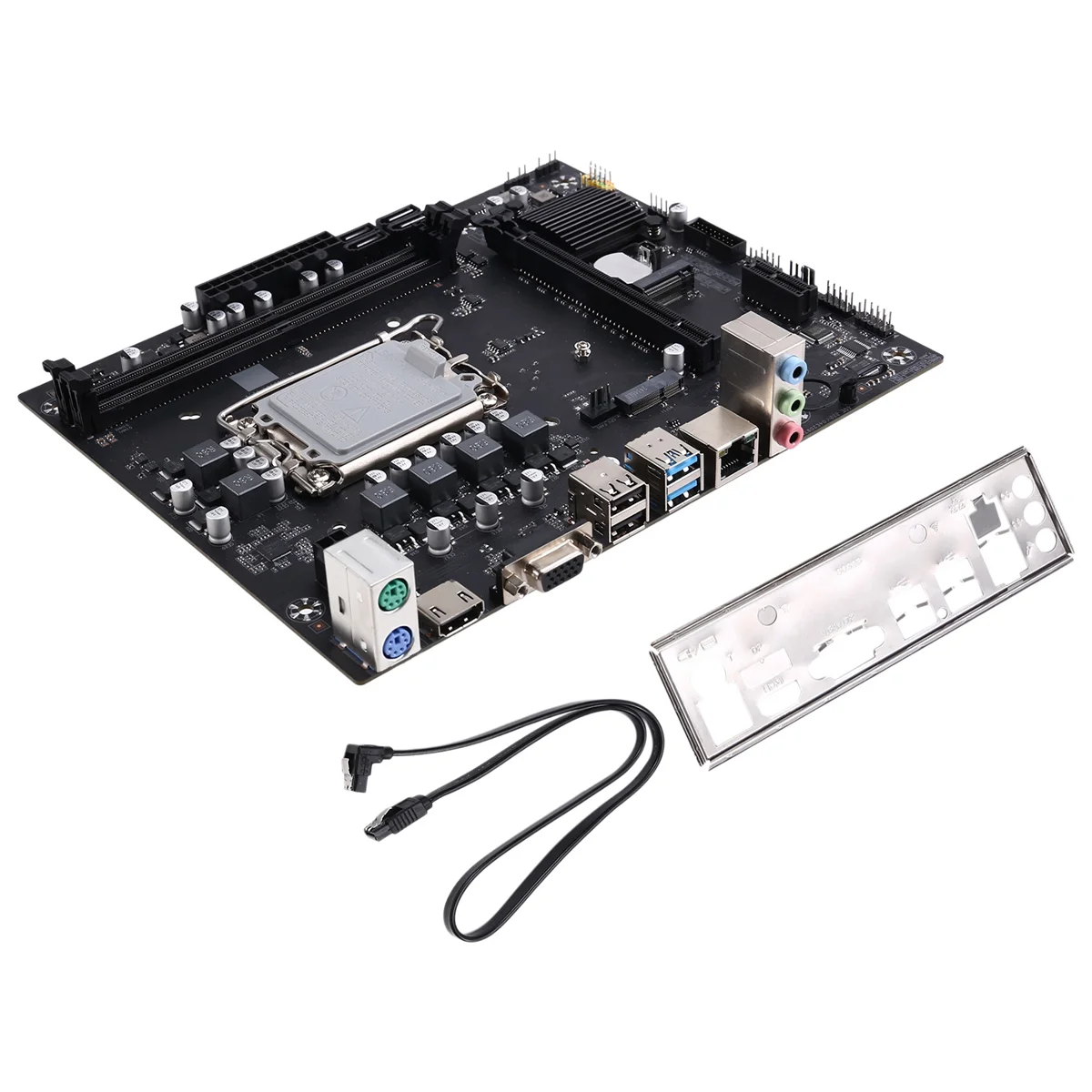 ABXHA H610S4 M4 لوحة أم للكمبيوتر المكتبي DDR4 الذاكرة LGA1700 CPU I5 12400F/12100 RTL8111G/H 1000mbps LAN