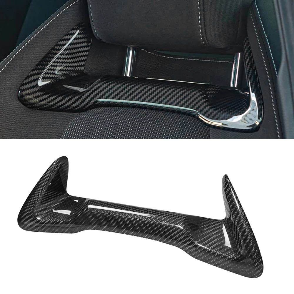 For Toyota Corolla GR 2023up Real Dry Carbon Fiber Front Seat Headrest Lower Panel Cover Car Accessories