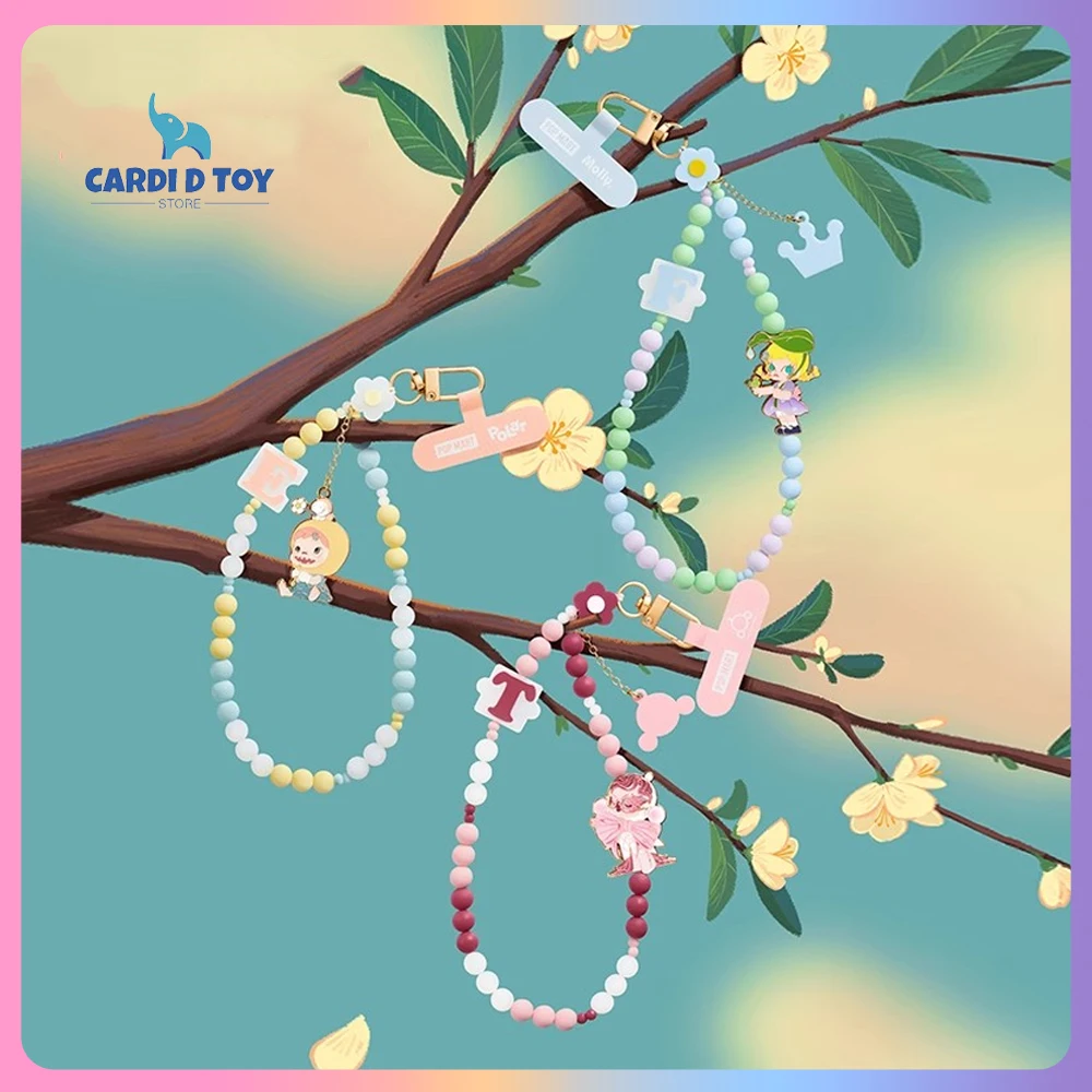 

New Pop Mart Big Hand Holds Little Hand Blind Box Labubu Mobile Phone Lanyard Mystery Box Sp Molly Key Ring Ornament Custom Toy