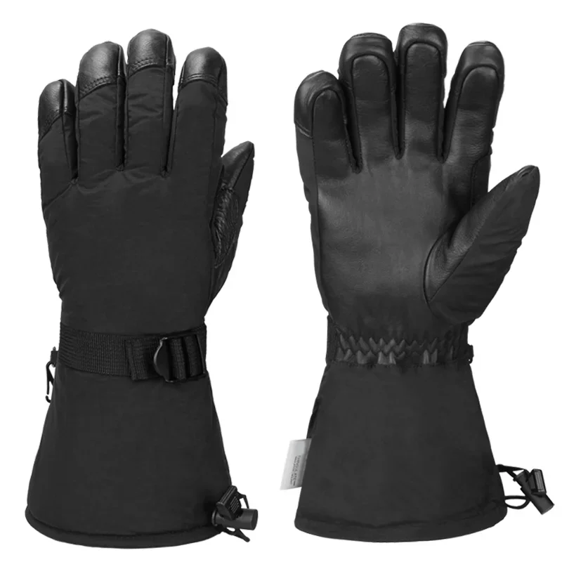 

Men and Women Cold Proof Water Proof Wrist Strap Heat Insulated Work Gloves Outdoor Sports The Leather Winter Ski Gloves