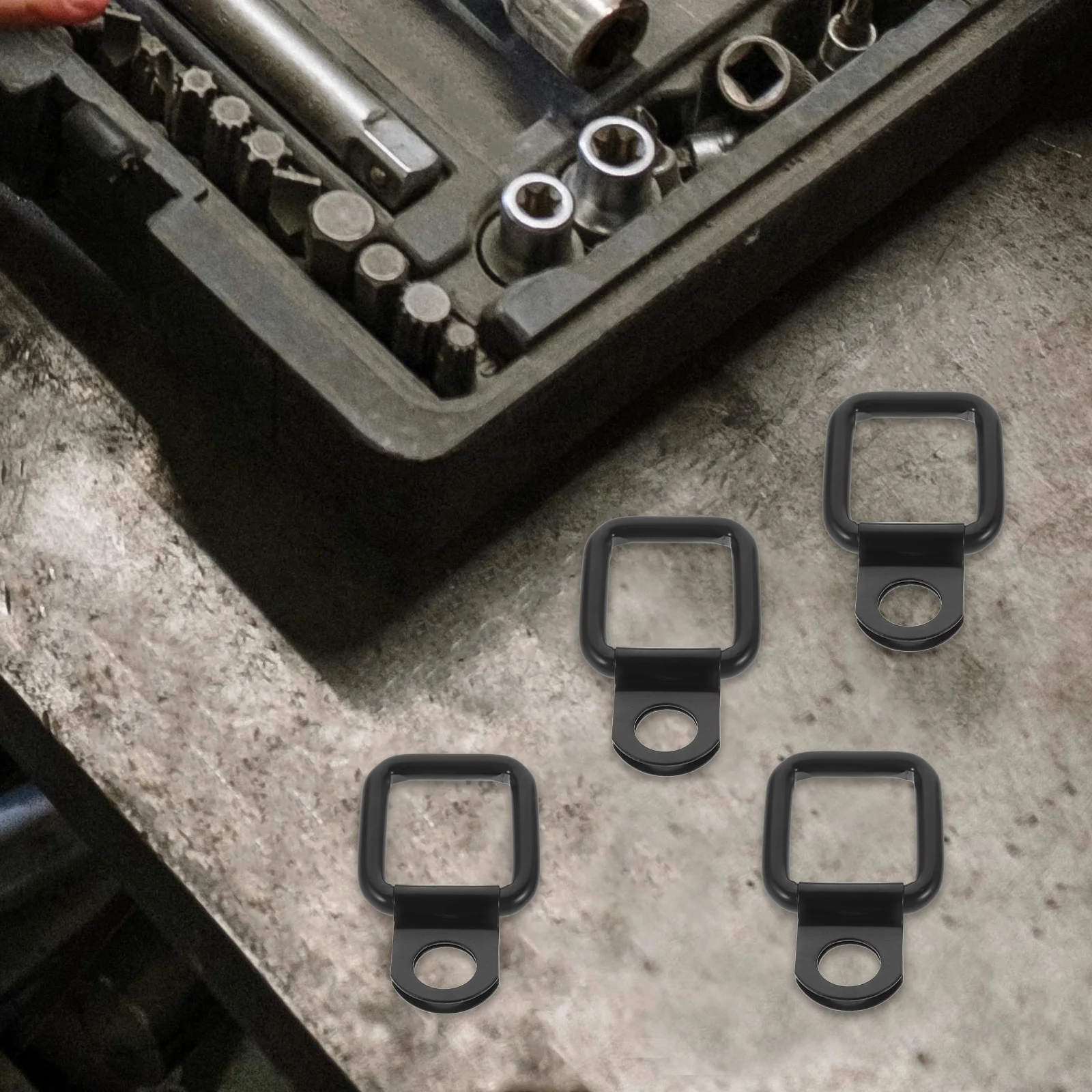 

8Pcs D Rings Heavy Duty Car Trailer Tie Down Anchors Metal Hooks for Cargo Security D Rings Car Trunk Anchors Trailer Hooks