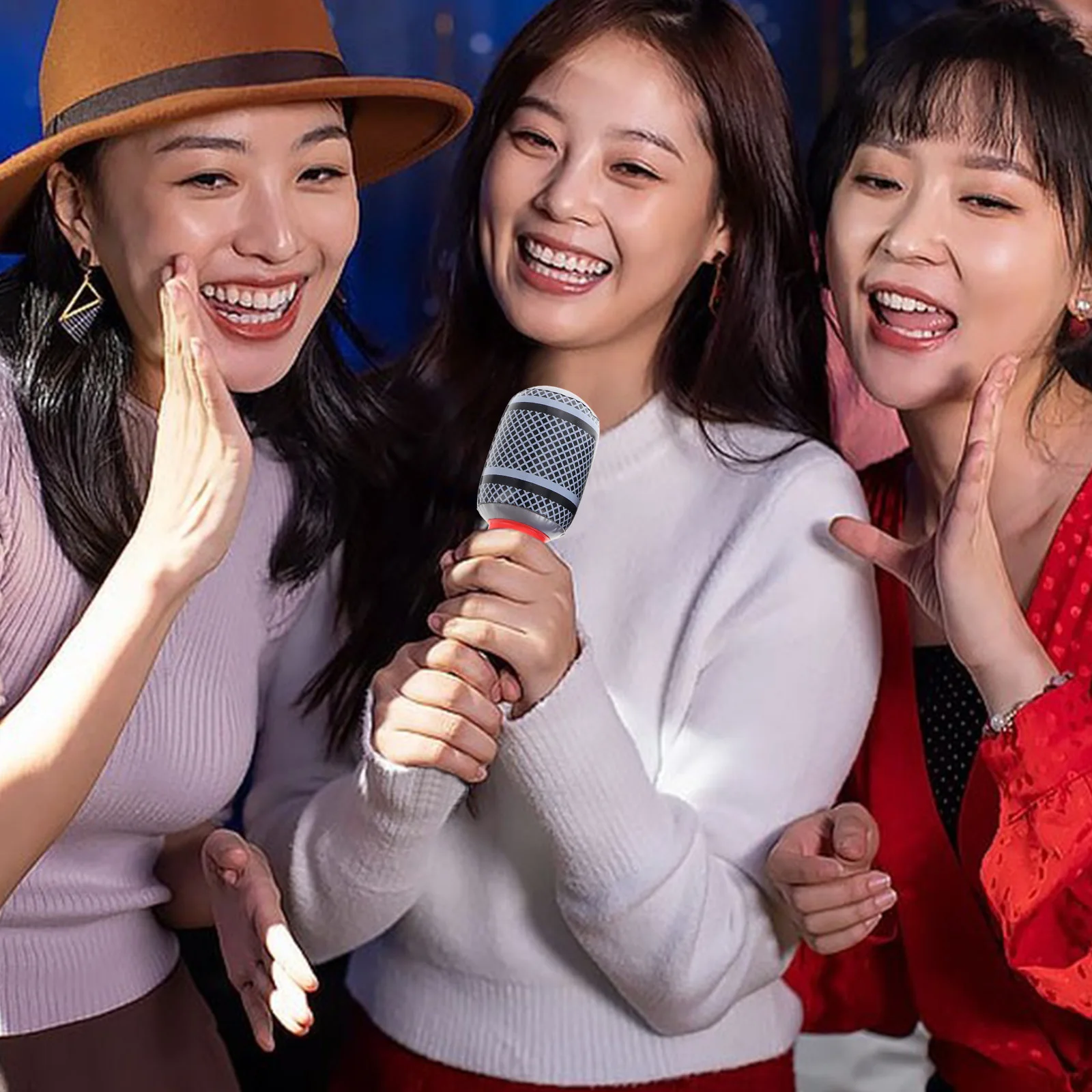 

Inflatable Rock Microphone Lightweight Graspable Design Boosts Confidence in Singing Speaking Practice Party Activity Tool