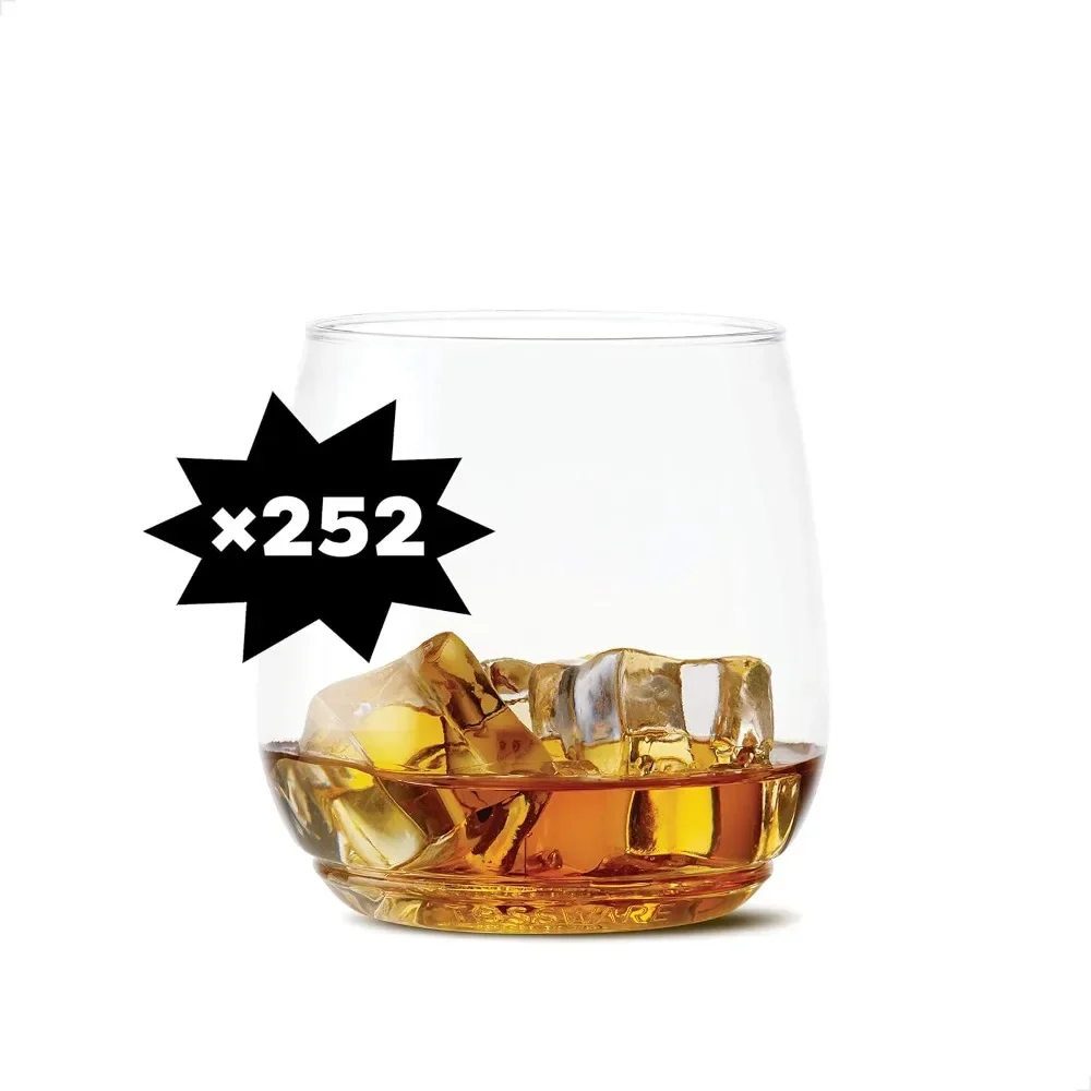 Goblet Glass Cup Set Set of 252 Premium Quality POP 12oz Tumbler Jr Whiskey Glasses Drinkware Luxury Glass Cups for Water Mug