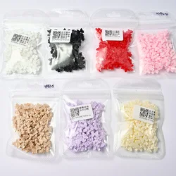โบว์ติดเล็บสุดน่ารักสีดำสีขาวสีชมพูเรซิ่นริบบิ้นยาวสำหรับตกแต่งศิลปะทำเล็บอุปกรณ์ตกแต่งเล็บ DIY