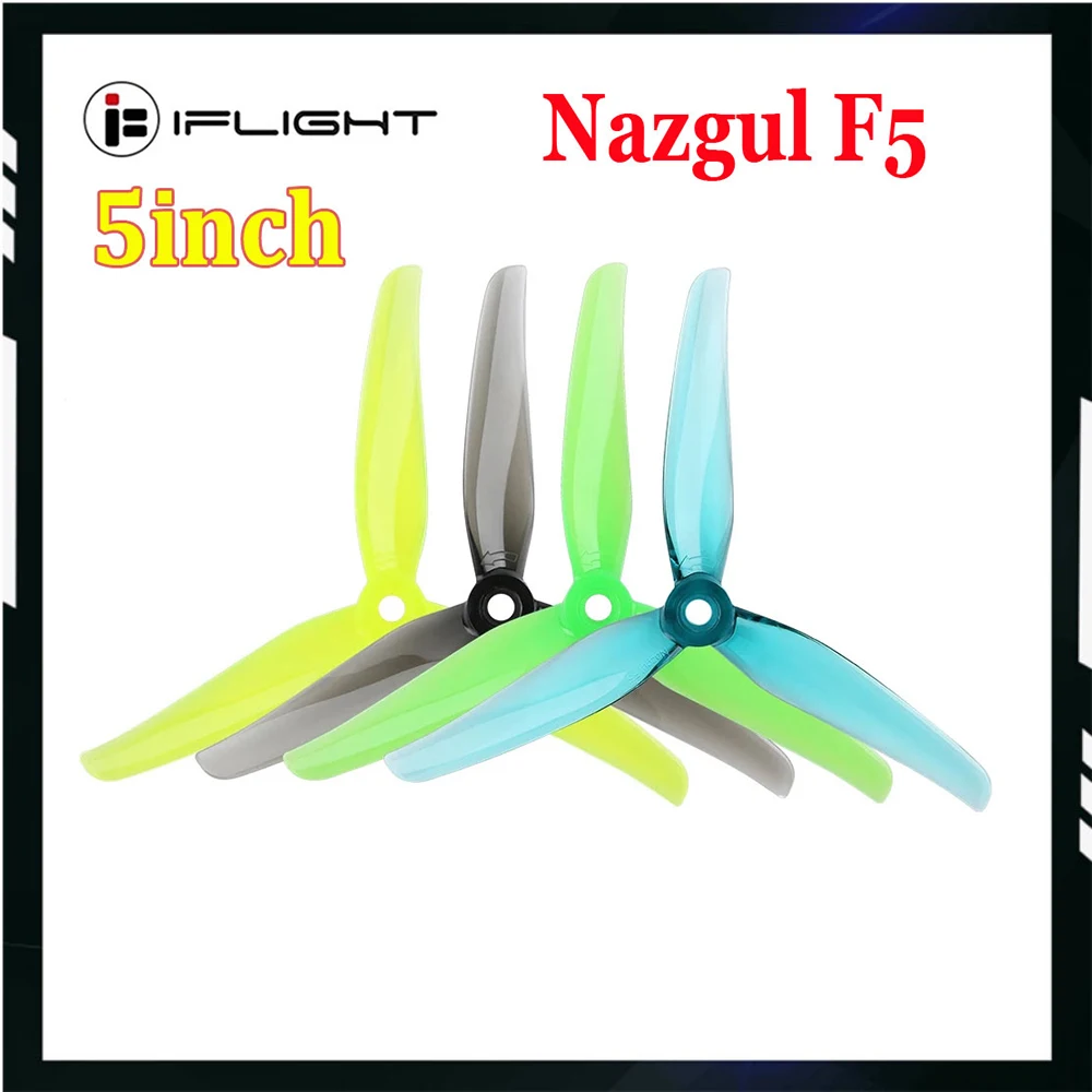 6pairs iFlight Nazgul F5/5140 5 inch 3 blade / tri-blade propeller compatible XING-E 2207 motor for FPV Racing Drone part