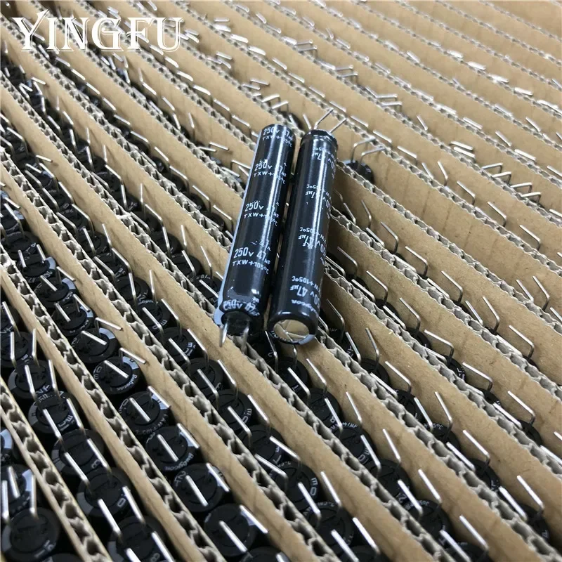 10 uds/100 Uds 47uF 250V Rubycon TXW serie 8x50mm larga vida útil 250V47uF para LCD/TV condensador electrolítico de aluminio