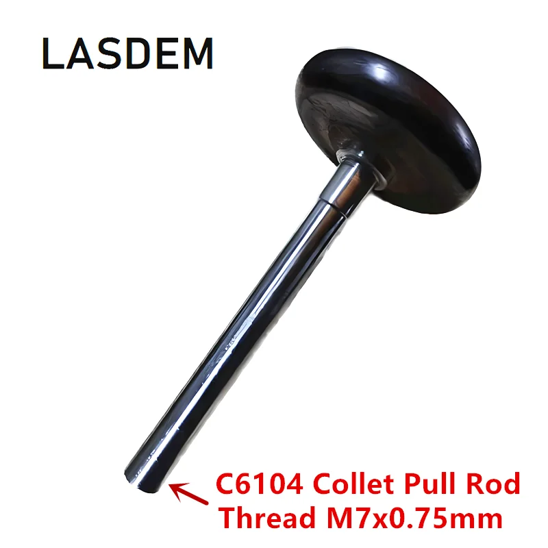 C6104 Clock and Watch Lathe 6104 Draw Bar Chuck Clamping Collet Pull Rod Metric Thread M7x0.75mm