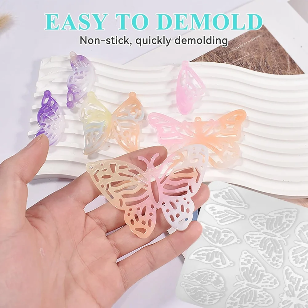 

143Pcs Resin Earring Mold Kit Silicone Resin Molds Resin Molds For Jewelry,DIY Art Craft-A55G