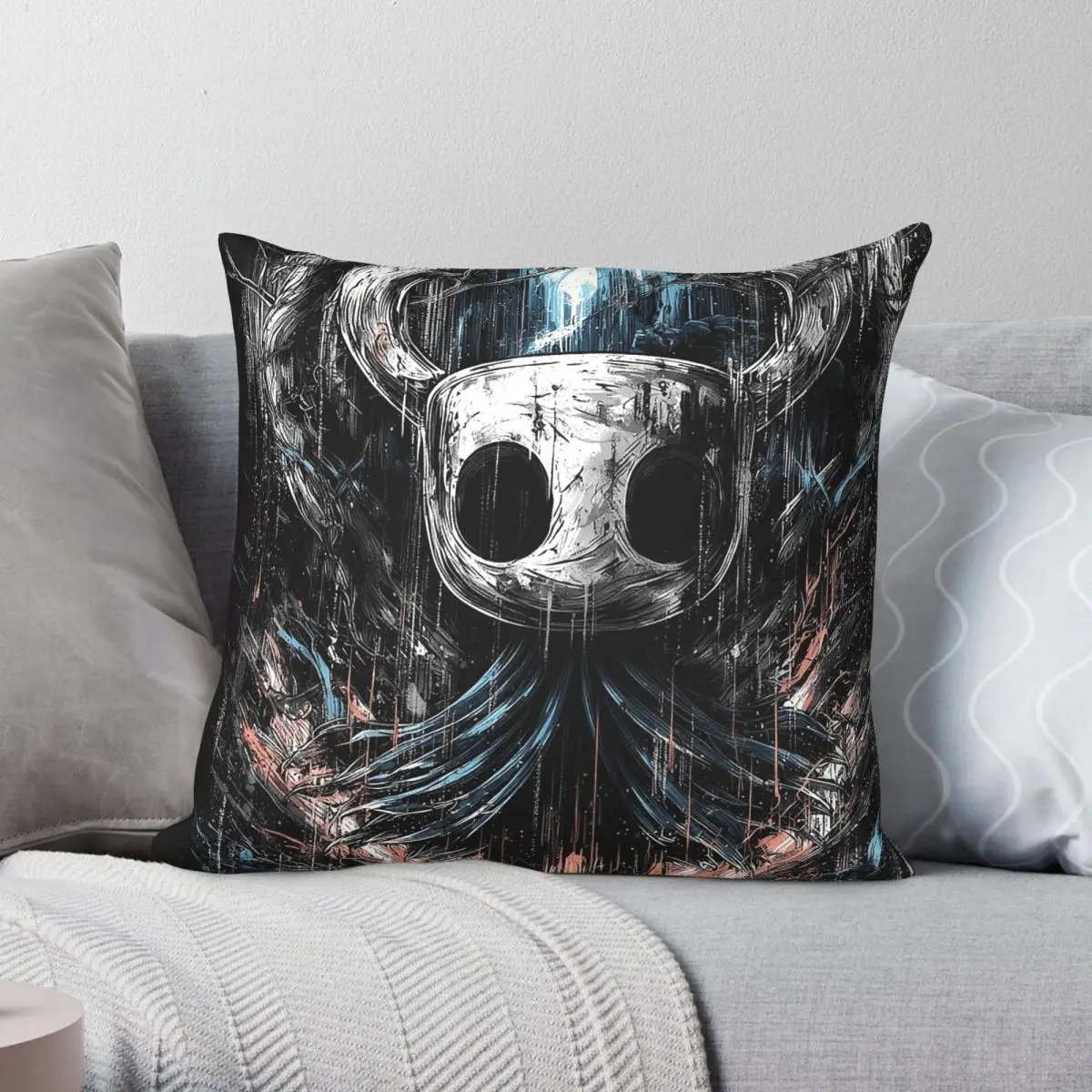 Hollow Knight Void Wanderer Pillowcase Polyester Linen Velvet Pattern Zip Decor Pillow Case Car Cushion Cover
