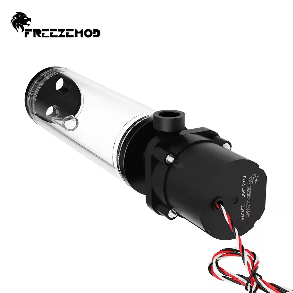 FREEZEMOD Pump‑Reservoir Combo Module, Pump Head 4m, 600L/H Liquid Cooling Circulation, For PC Case Industrial Liquid Cooling