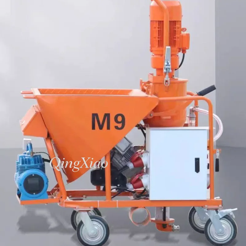 M9 Multifunctional Dry Gypsum Sprayer Self Leveling Mortar Machine For Interior Exterior Wall Construction Industrial Equipment