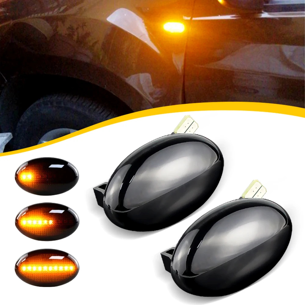 

2PCS LED Side Marker For Mercedes-Benz Smart W450 W452 A-Class W168 Citan W415 Vito W639 W447 Front Fender Turn Signal Lights
