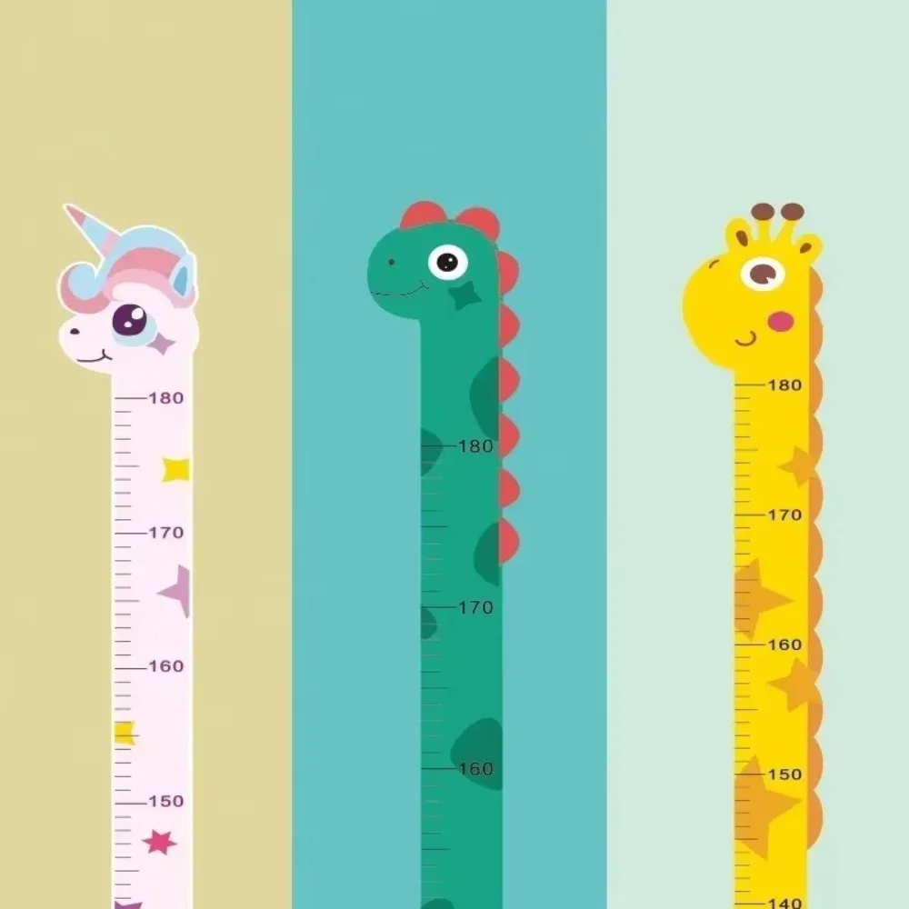 1pc Cartoon Tiere Höhe messen Wanda uf kleber Giraffe Tapete für Kinderzimmer Kinderzimmer Kind Wachstum Lineal Wachstums tabelle