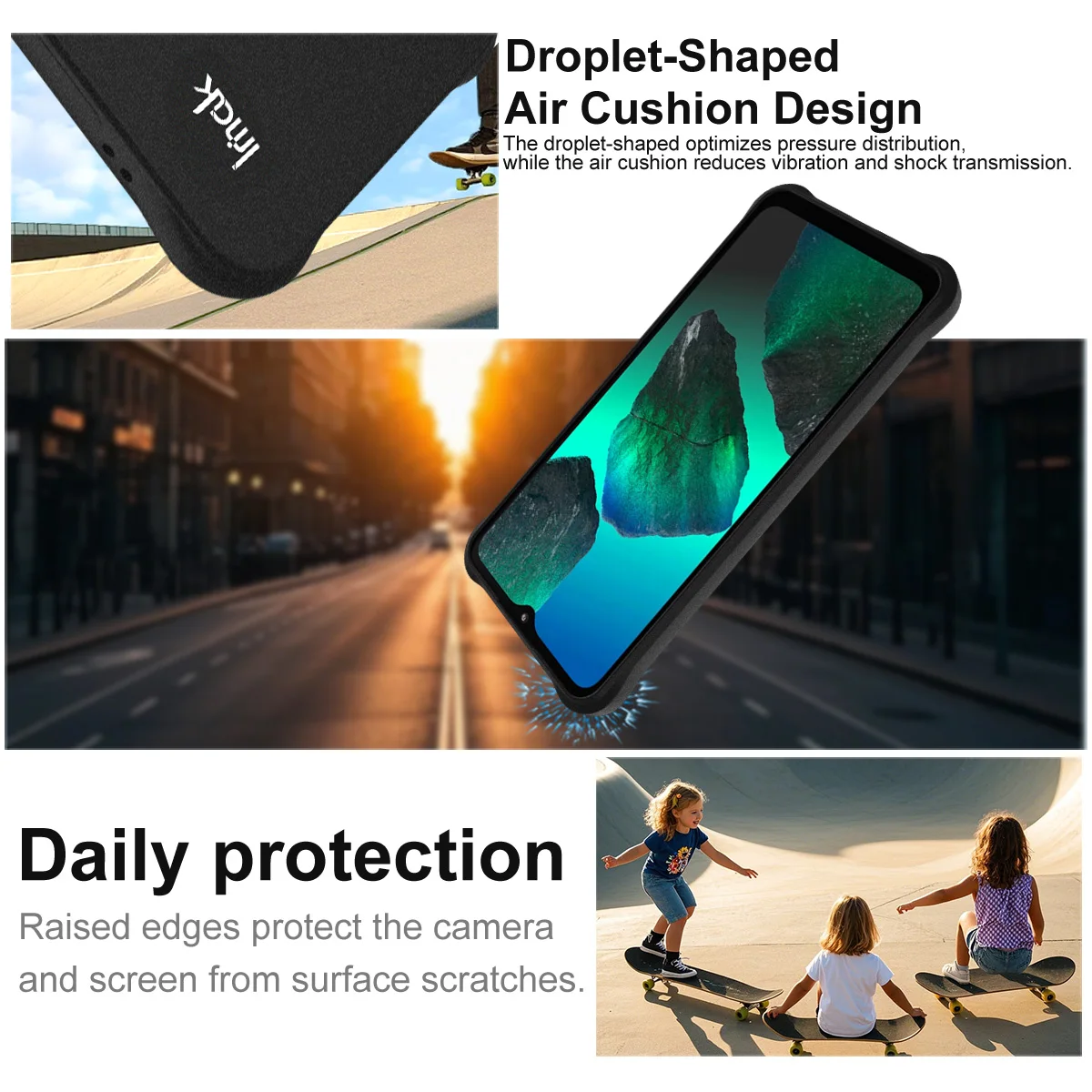 حافظة IMAK مقاومة للصدمات لهاتف HMD Key / Aura 2 / Arc 4G غطاء وسادة هوائية ناعمة #4