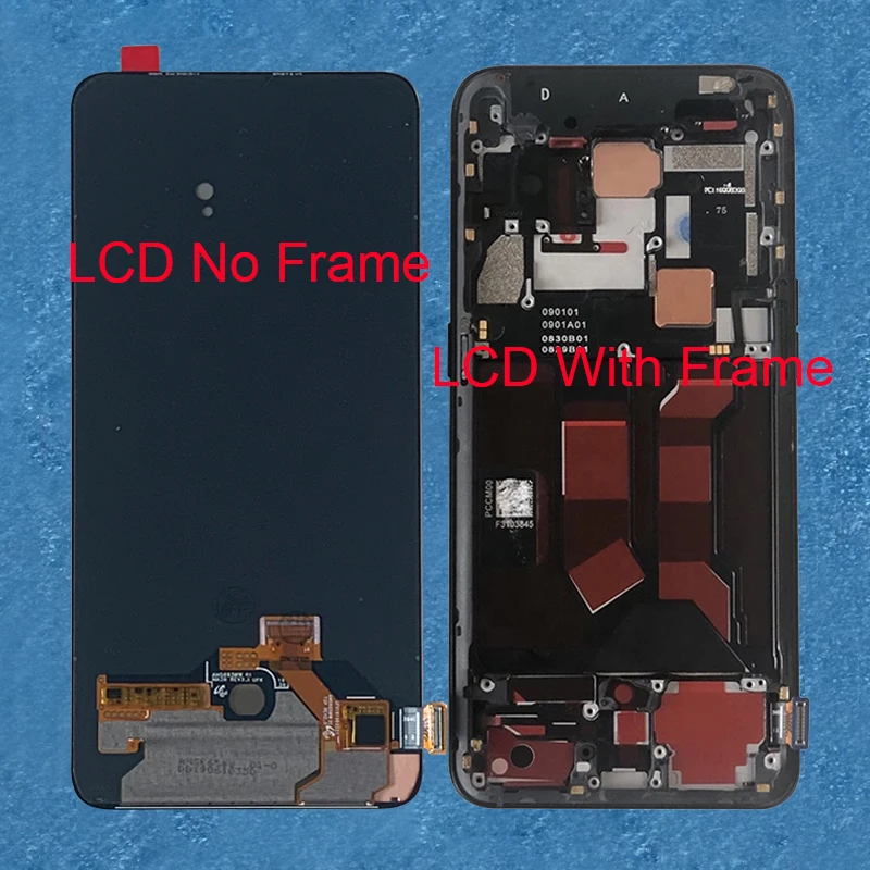 6.6 Original Supor Amoled Axisinternational For Oppo Reno 10x zoom LCD Screen Display Touch Panel Digitizer Frame Reno 10x zoom