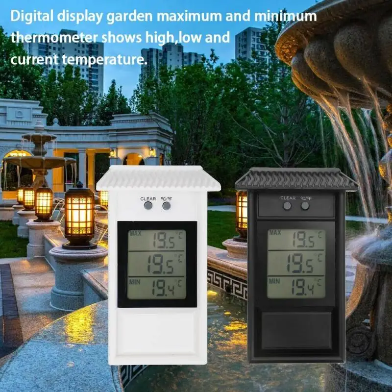 Greenhouse Thermometer Digital Indoor Outdoor Waterproof Lcd Wholesale Household Accessories Temperature Measurement