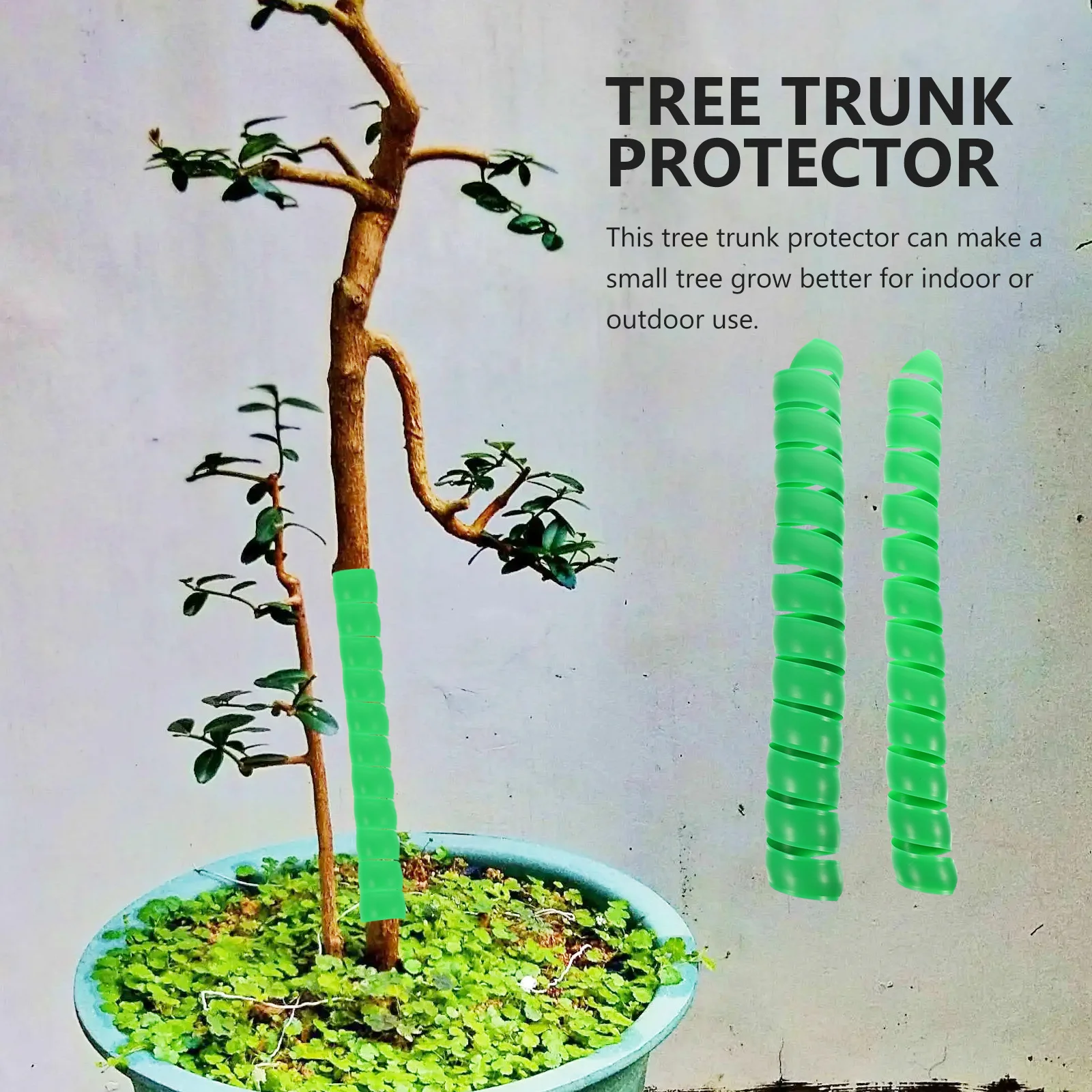 

2 Pcs Anti-squirrel Tree Cover Protector Protectors Trunk Tangled Bark Wrap Plastic Protective Protection